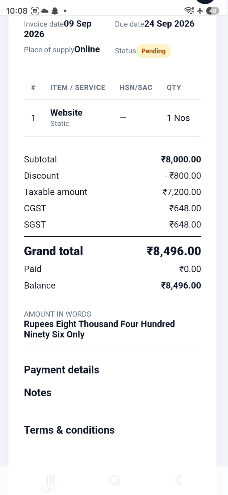 Invoice PRO