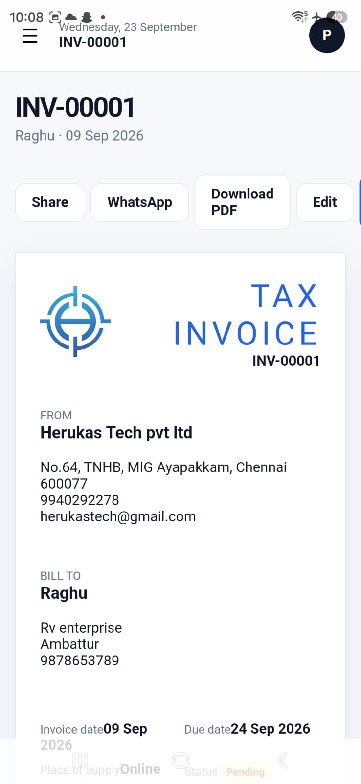 Invoice PRO